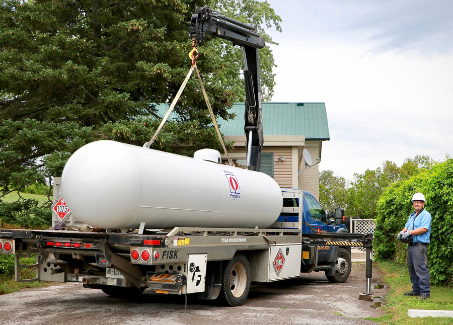 Propane Installation, large Kelly's Propane tank. Learn more About Kelly's Propane